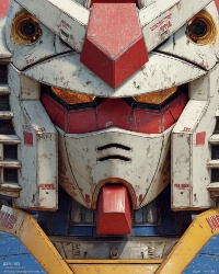 Rusty gundam head